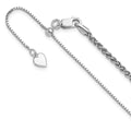Leslie's Sterling Silver Adjustable 2.5mm Spiga Chain