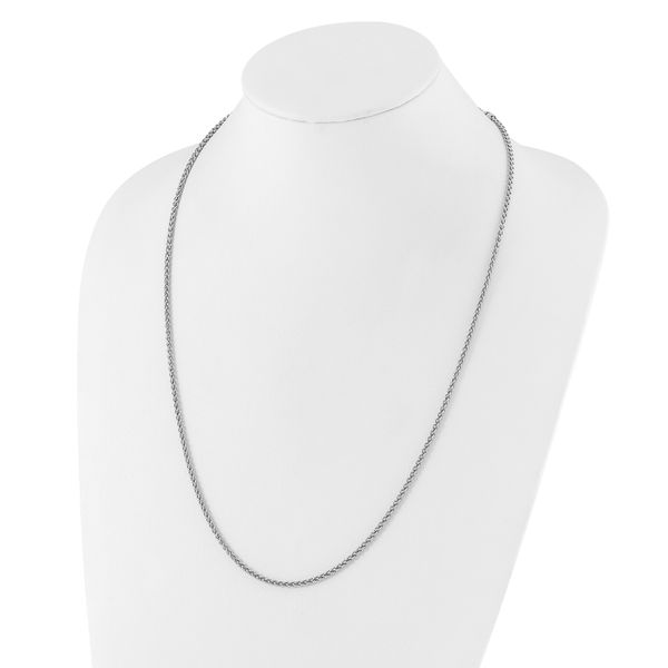 Leslie's Sterling Silver Adjustable 2.5mm Spiga Chain - Image 5
