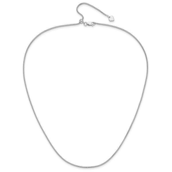 Leslie's Sterling Silver Adjustable 1.4mm Popcorn Chain - Image 4