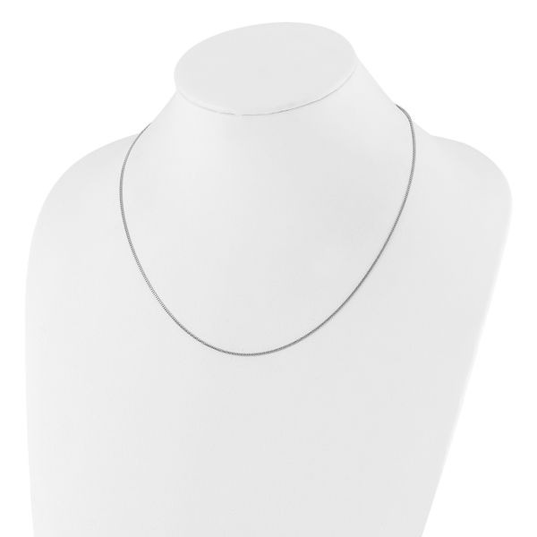 Leslie's Sterling Silver Adjustable 1.4mm Curb Chain - Image 3