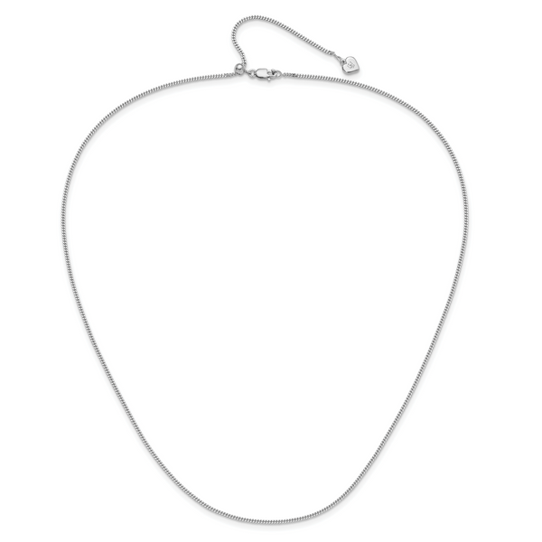 Leslie's Sterling Silver Adjustable 1.4mm Curb Chain - Image 4