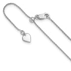 Leslie's Sterling Silver Adjustable .95mm Rolo Chain