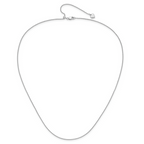 Leslie's Sterling Silver Adjustable .95mm Rolo Chain - Image 4