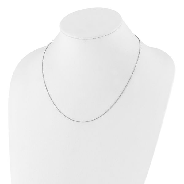 Leslie's Sterling Silver Adjustable .95mm Rolo Chain - Image 3