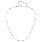 Leslie's Sterling Silver Adjustable .95mm Round Box Chain - Image 4