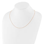 Leslie's Sterling Silver Rose Gold-plated Adjustable .85mm Box Chain - Image 3