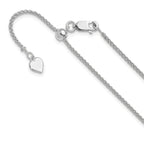 Leslie's Sterling Silver Adjustable 1.5mm Spiga Chain