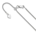 Leslie's Sterling Silver Adjustable 1.5mm Spiga Chain