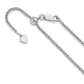 Leslie's Sterling Silver Adjustable 1.9mm Spiga Chain