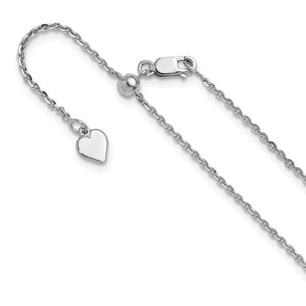 Leslie's Sterling Silver Adjustable 1.75mm Cable Chain