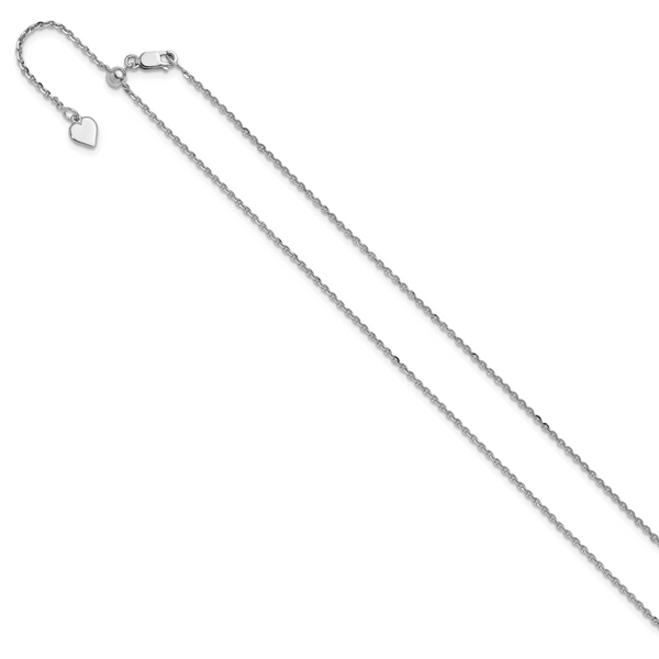 Leslie's Sterling Silver Adjustable 1.75mm Cable Chain - Image 2