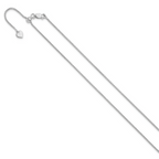 Leslie's Sterling Silver Adjustable 1.25mm Round Box Chain - Image 2