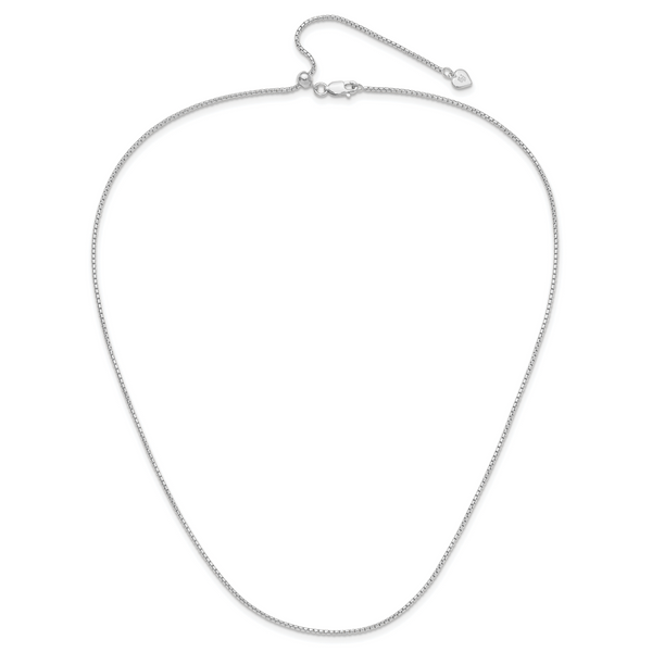 Leslie's Sterling Silver Adjustable 1.25mm Round Box Chain - Image 4