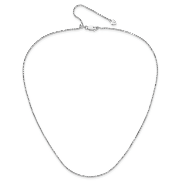 Leslie's Sterling Silver Adjustable 1.5mm D/C Spiga Chain - Image 4