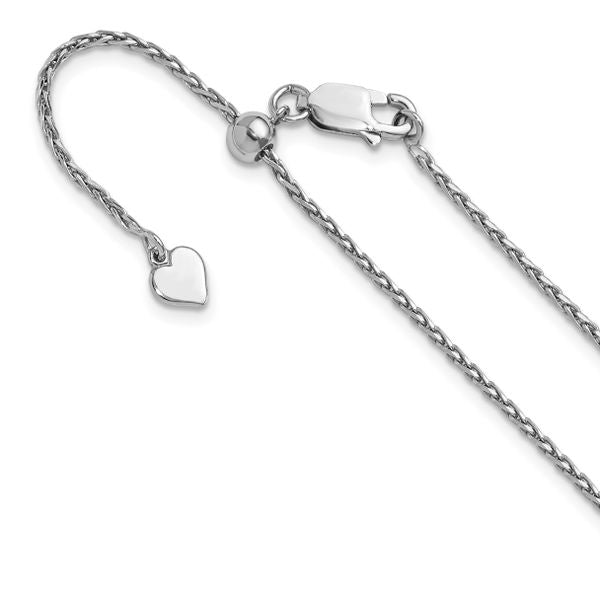 Leslie's Sterling Silver Adjustable 1.5mm D/C Spiga Chain