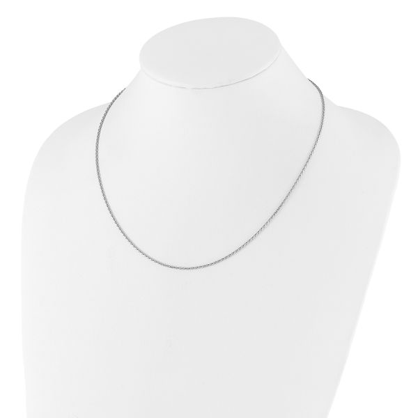 Leslie's Sterling Silver Adjustable 1.5mm D/C Spiga Chain - Image 3