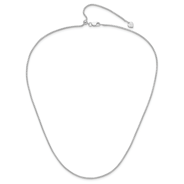 Leslie's Sterling Silver Adjustable 1.5mm Round Box Chain - Image 4