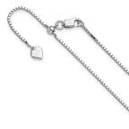 Leslie's Sterling Silver Adjustable 1.15mm Box Chain
