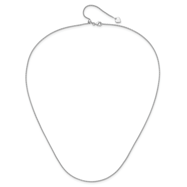 Leslie's Sterling Silver Adjustable 1.2mm Popcorn Chain - Image 4