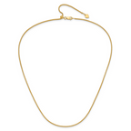 Leslie's Sterling Silver Gold-plated Adjustable 1.5mm Spiga Chain - Image 4