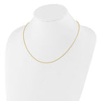Leslie's Sterling Silver Gold-plated Adjustable 1.2mm D/C Rope Chain - Image 3