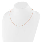 Leslie's Sterling Silver Rose Gold-plated Adjustable 1.2mm D/C Rope Chain - Image 3