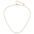 Leslie's Sterling Silver Gold-plated Adjustable .95mm Snake Chain - Image 4
