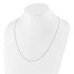 Leslie's Sterling Silver Adjustable 1.5mm Beaded D/C Box Chain - Image 3