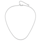 Leslie's Sterling Silver Adjustable 1.1mm D/C Spiga Chain - Image 4