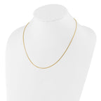 Leslie's Sterling Silver Gold-plated Adjustable 1mm D/C Square Snake Chain - Image 3