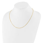Leslie's Sterling Silver Gold-plated Adjustable 1.2mm D/C Square Snake Chai - Image 3