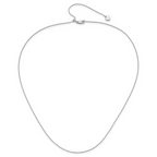 Leslie's Sterling Silver Adjustable .75mm D/C Spiga Chain - Image 3