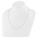 Leslie's Sterling Silver Adjustable .75mm D/C Spiga Chain - Image 4