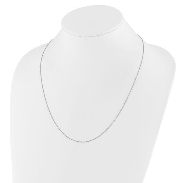 Leslie's Sterling Silver Adjustable .75mm D/C Spiga Chain - Image 4
