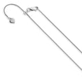 Leslie's Sterling Silver Adjustable .95mm D/C Spiga Chain