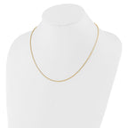 Leslie's Sterling Silver Gold-plated Adjustable 1.25mm Round Box Chain - Image 3