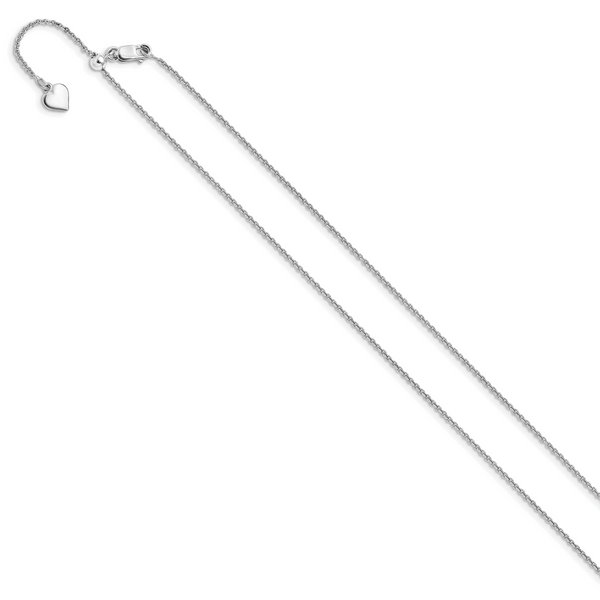Leslie's Sterling Silver Adjustable 1.3mm Rolo Chain - Image 2