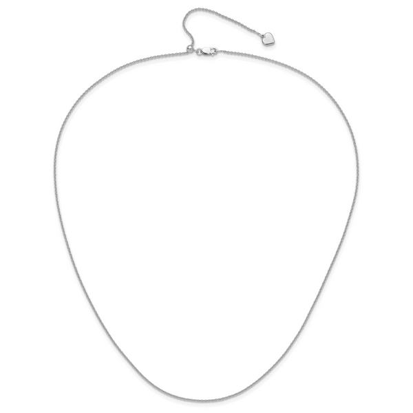 Leslie's Sterling Silver Adjustable 1.3mm Rolo Chain - Image 4