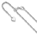 Leslie's Sterling Silver Adjustable 2mm Singapore Chain
