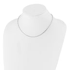 Leslie's Sterling Silver Adjustable 2mm Paperclip Flat Oval Link Chain - Image 3