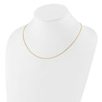 Leslie's Sterling Silver Gold-plated Adjustable .95mm Box Chain - Image 3