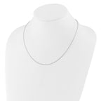 Leslie's Sterling Silver Adjustable 2mm Flat Oval Chain - Image 3