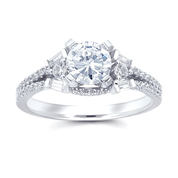 14k White Gold Bridal Set - Image 2