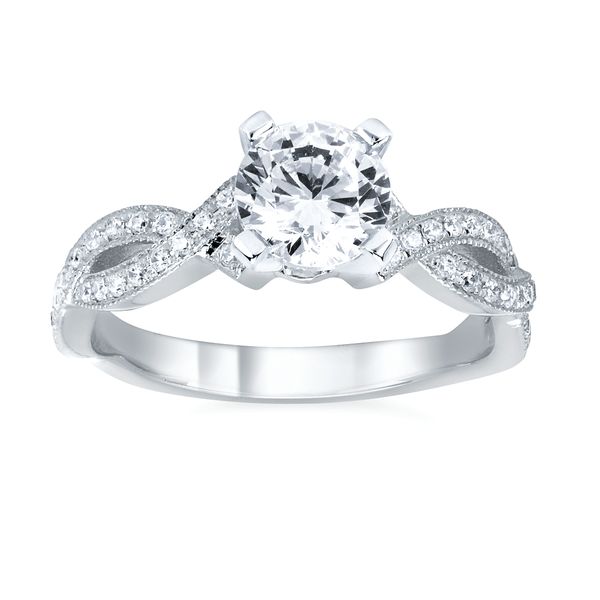 14k White Gold Bridal Set - Image 2