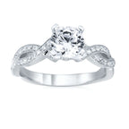 14k White Gold Bridal Set - Image 2