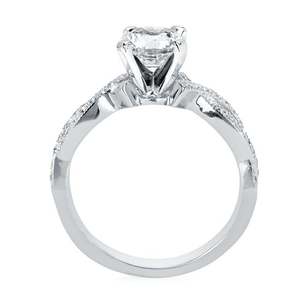 14k White Gold Bridal Set - Image 4