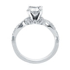 14k White Gold Bridal Set - Image 4