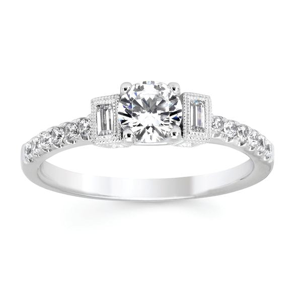 14k White Gold Bridal Set - Image 2