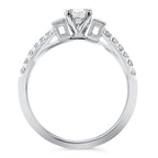14k White Gold Bridal Set - Image 2
