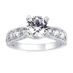 14k White Gold Bridal Set - Image 2